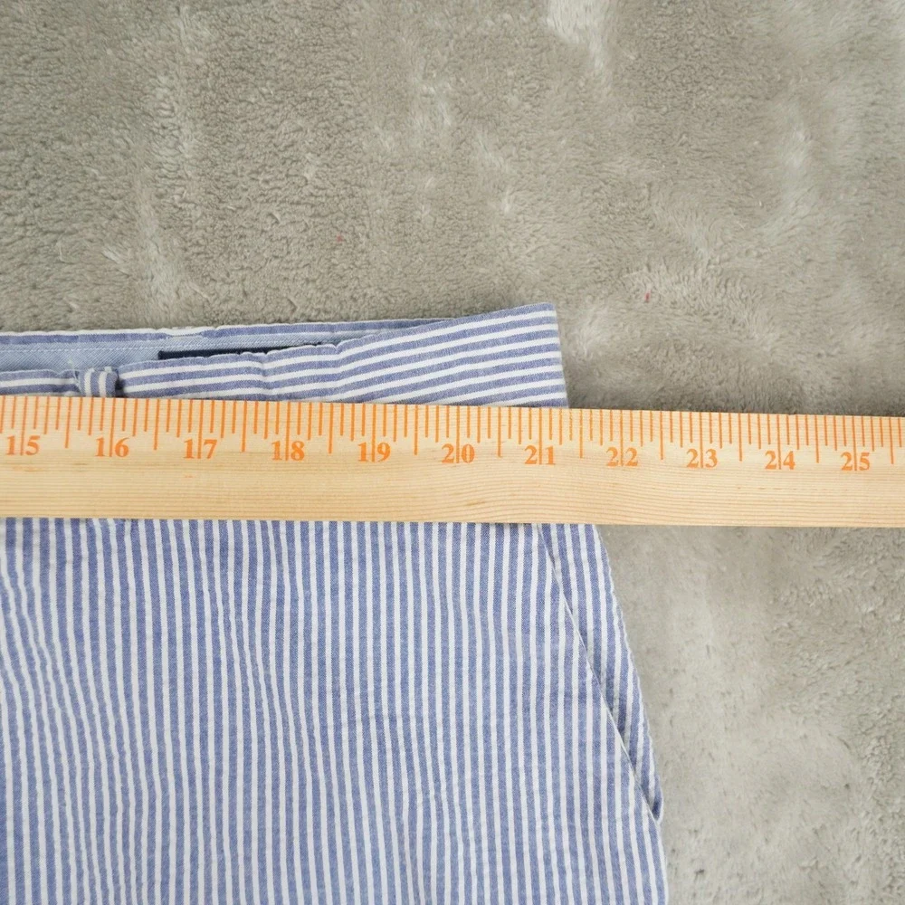 Polo Ralph Lauren Stretch Classic Fit Shorts Mens‎ 42 Blue White Seersucker Prep